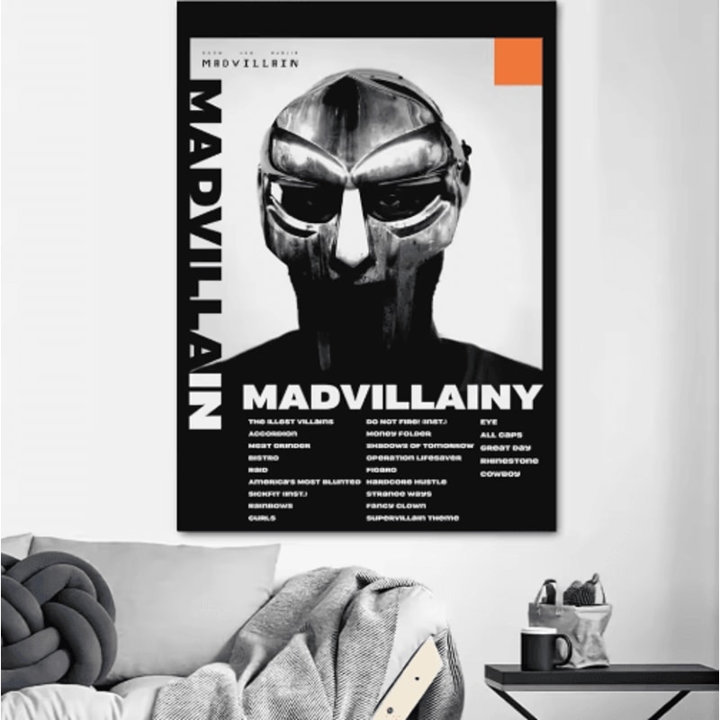 MF DOOM Album Cover Canvas Poster Hip Hop Wall Art Print 3