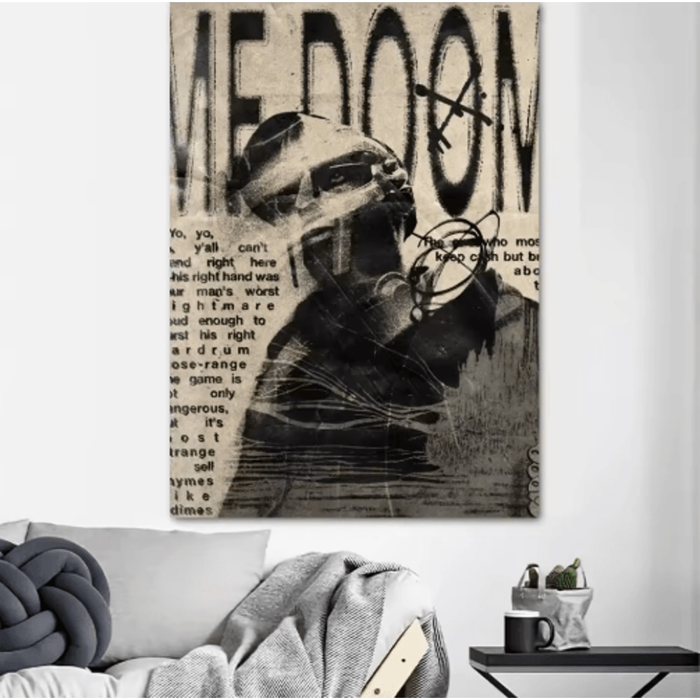 MF DOOM Album Cover Canvas Poster Hip Hop Wall Art Print 4