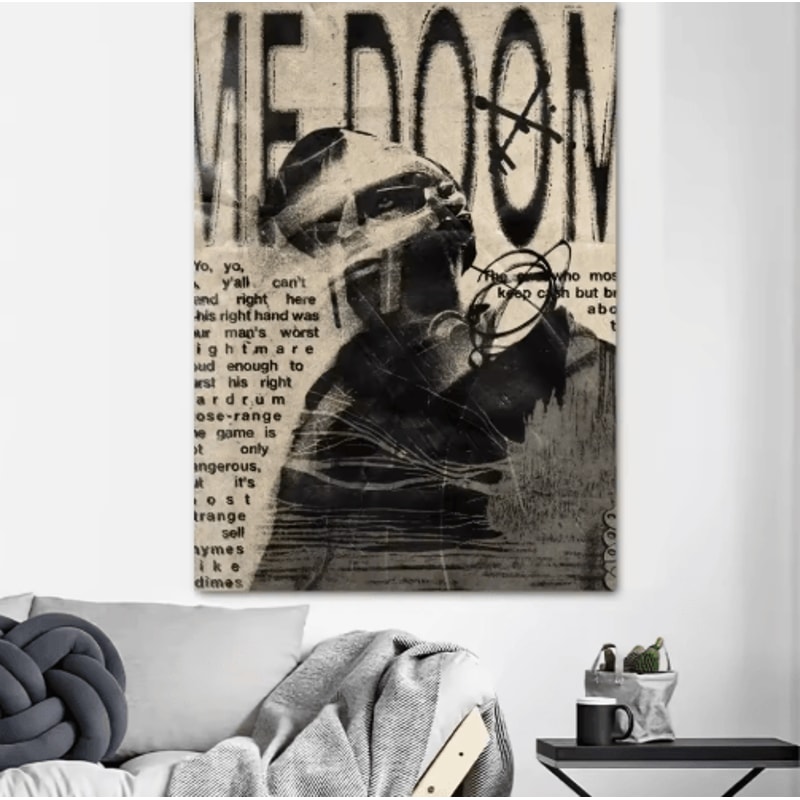 MF DOOM Album Cover Canvas Poster Hip Hop Wall Art Print 4