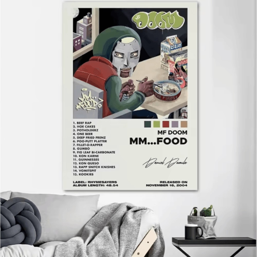 MF DOOM Album Cover Canvas Poster Hip Hop Wall Art Print 5