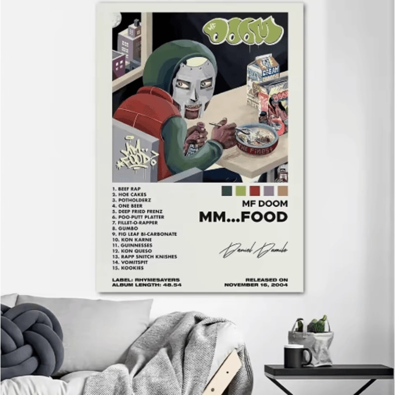 MF DOOM Album Cover Canvas Poster Hip Hop Wall Art Print 5