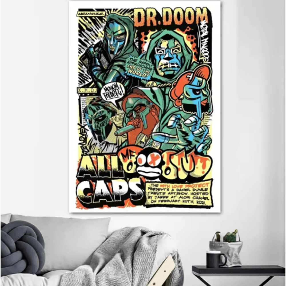 MF DOOM Album Cover Canvas Poster Hip Hop Wall Art Print 8