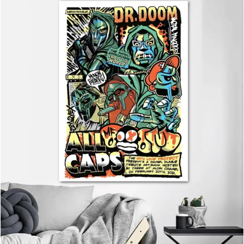 MF DOOM Album Cover Canvas Poster Hip Hop Wall Art Print 8