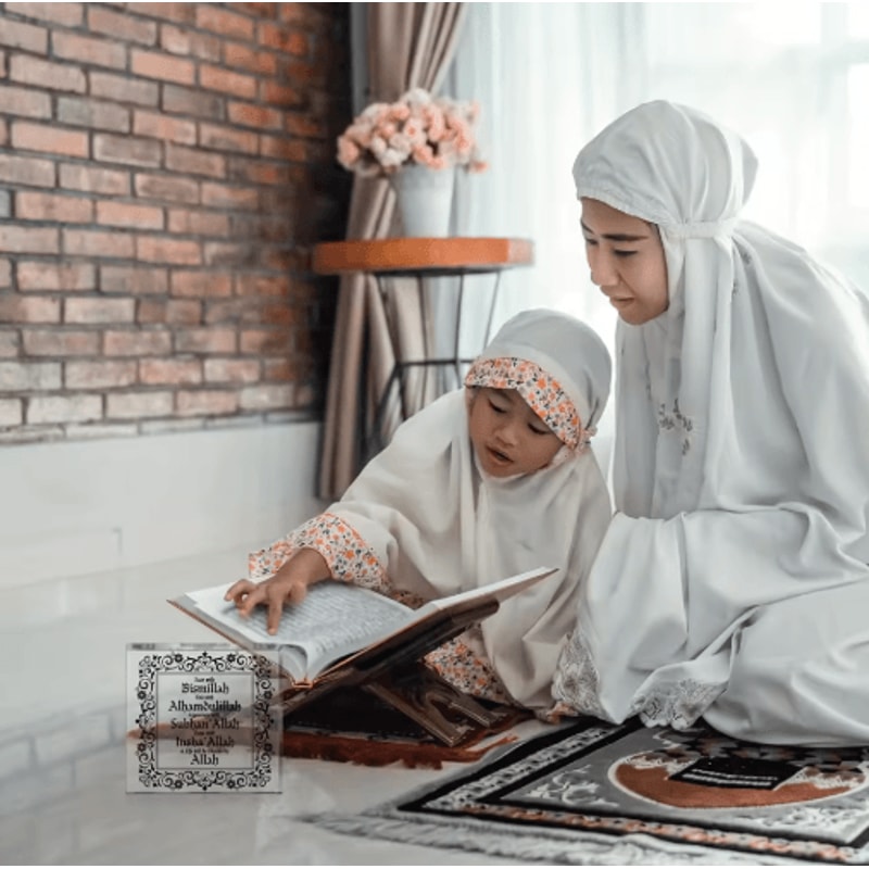 Ramadan Mubarak Acrylic Sign Islamic Table Decor For Eid Celebration 0