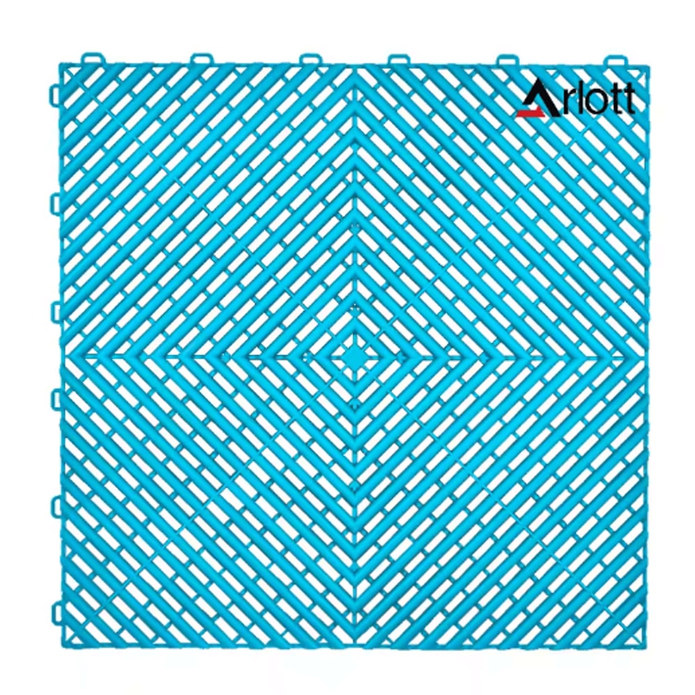40by40 Interlocking Garage Floor Tiles Modular Drainage Car Wash Flooring 1