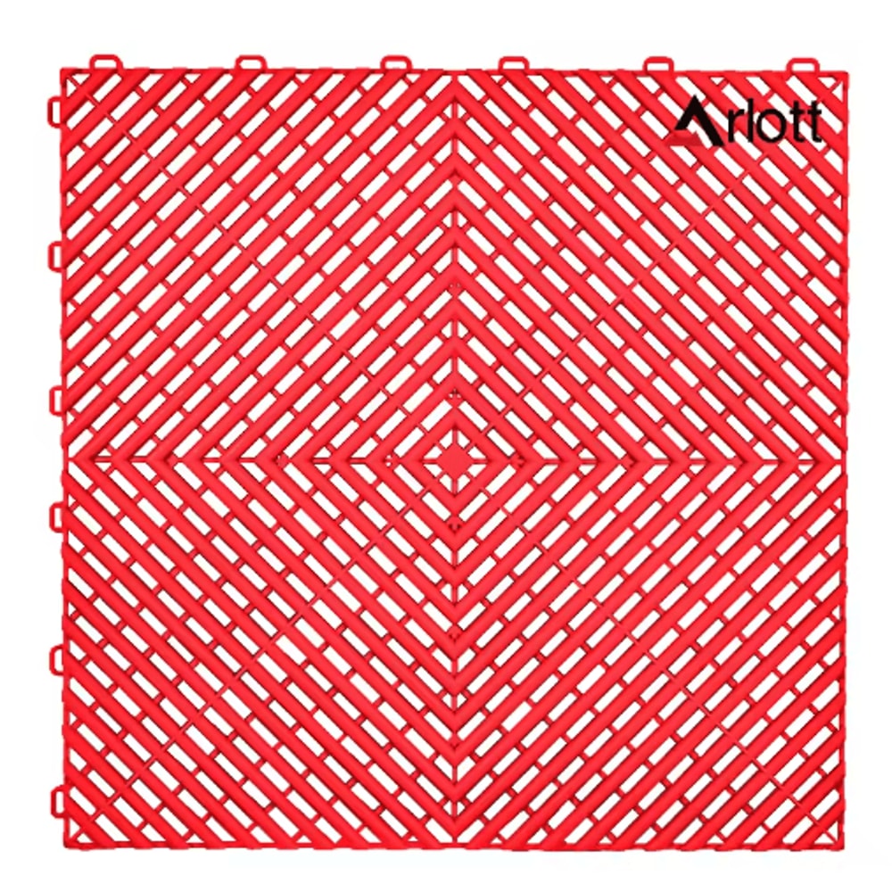 40by40 Interlocking Garage Floor Tiles Modular Drainage Car Wash Flooring 11