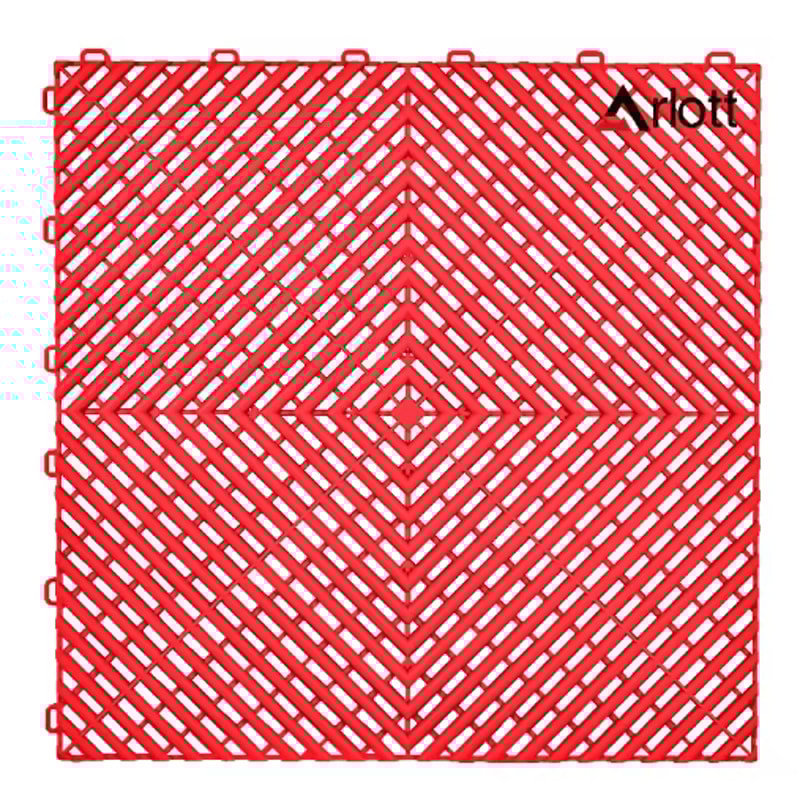 40by40 Interlocking Garage Floor Tiles Modular Drainage Car Wash Flooring 11