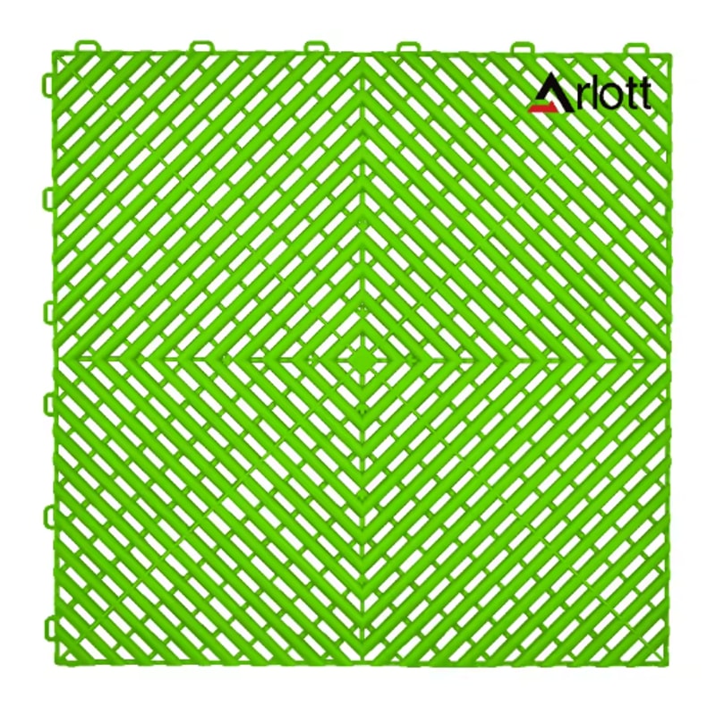 40by40 Interlocking Garage Floor Tiles Modular Drainage Car Wash Flooring 5