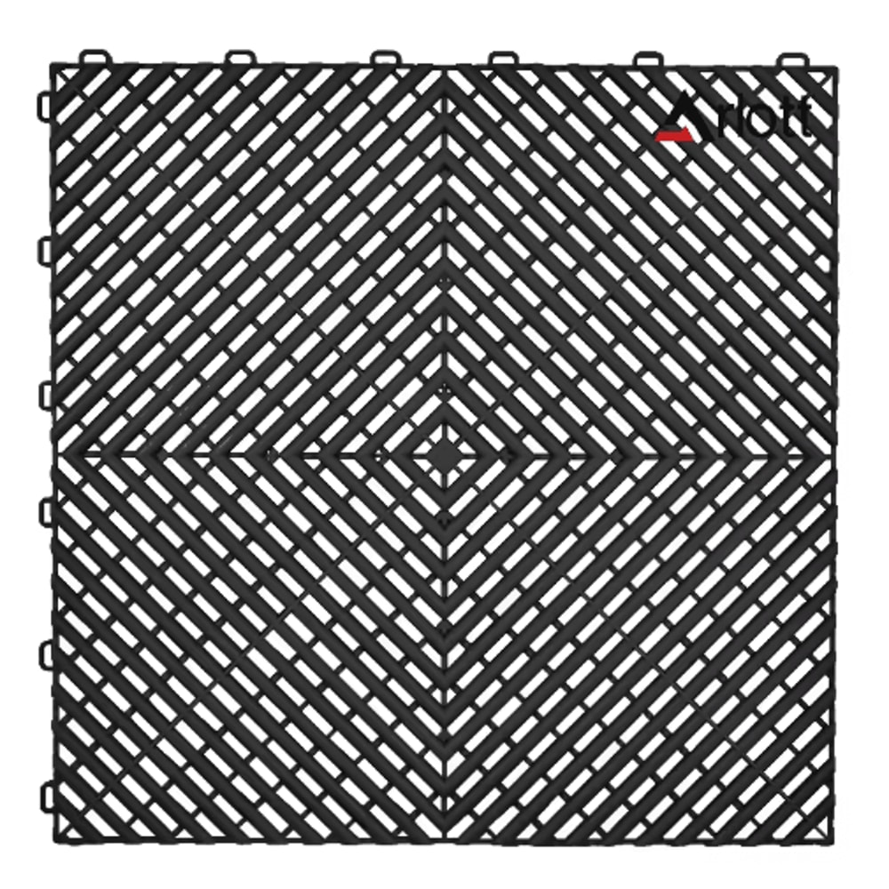 40by40 Interlocking Garage Floor Tiles Modular Drainage Car Wash Flooring 6
