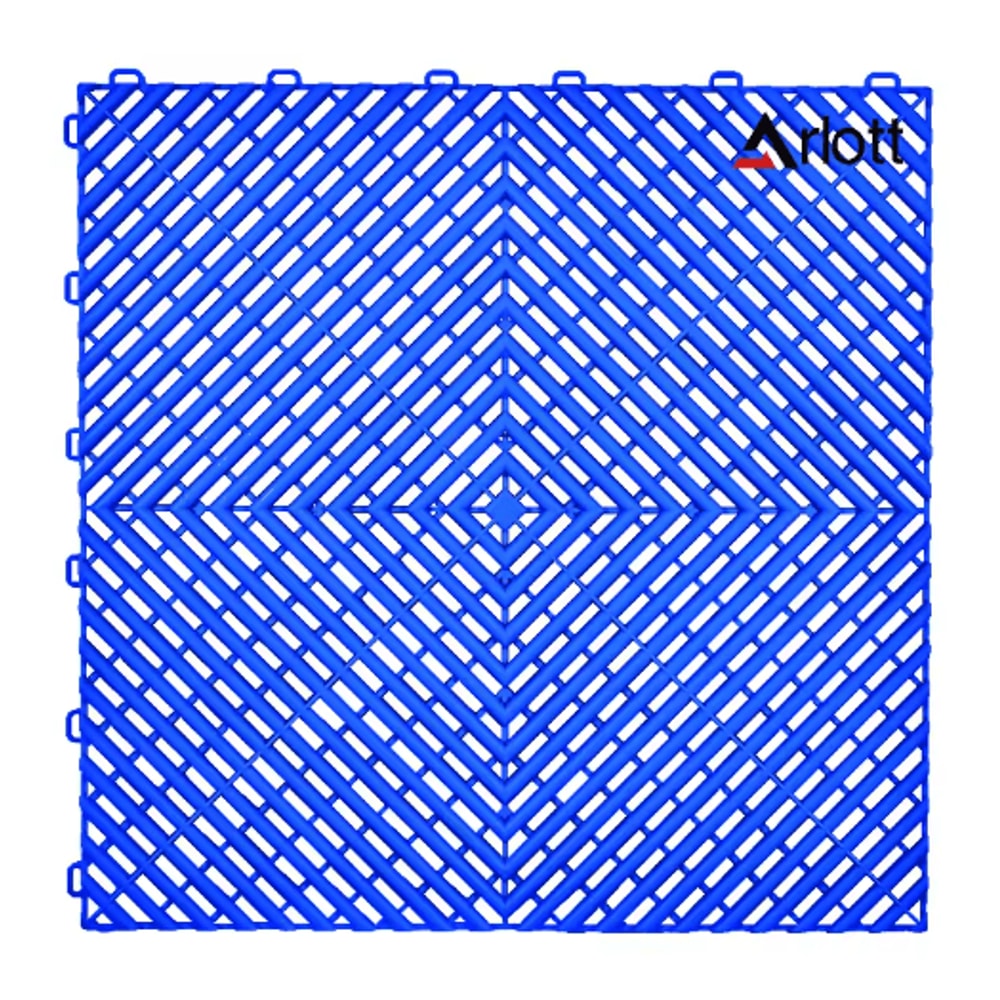 40by40 Interlocking Garage Floor Tiles Modular Drainage Car Wash Flooring 7