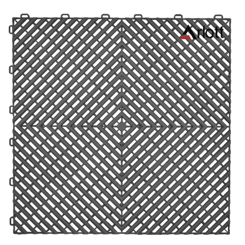 40by40 Interlocking Garage Floor Tiles Modular Drainage Car Wash Flooring 9