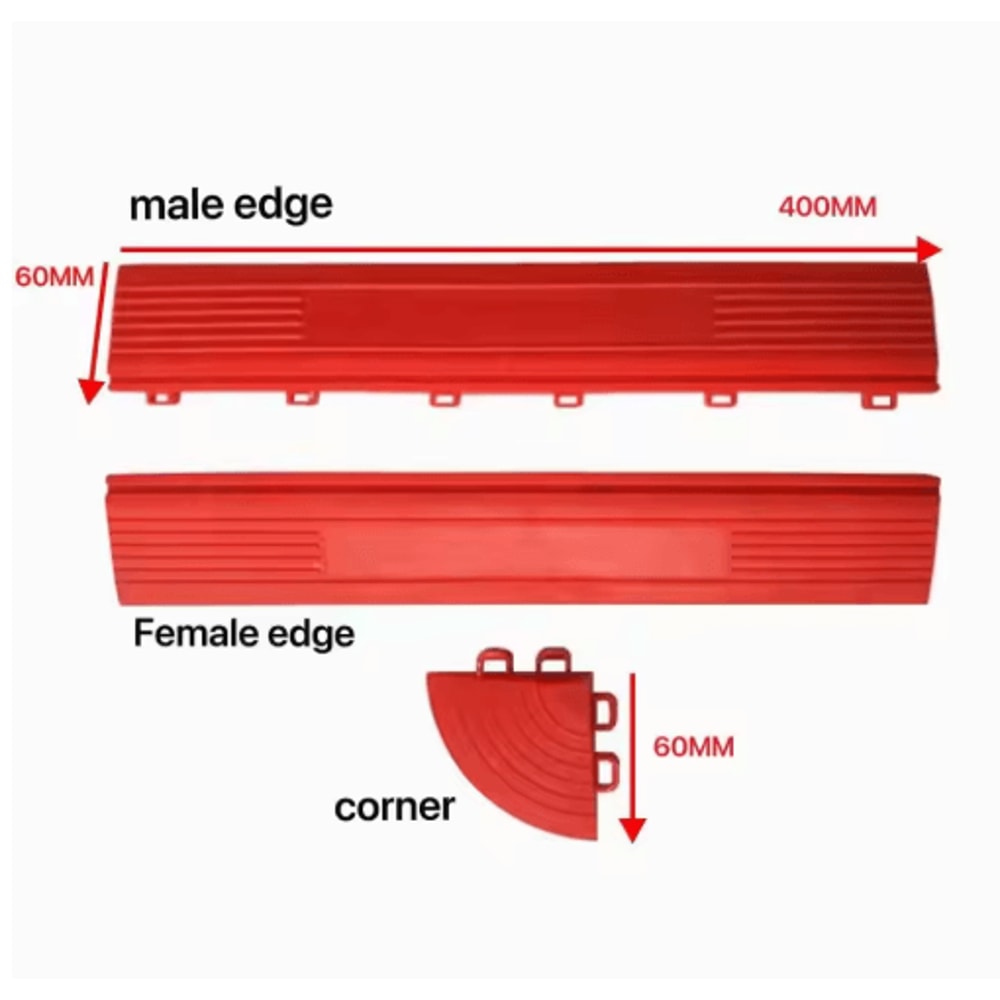 40by40 Interlocking Garage Floor Tiles Modular Drainage Car Wash Flooring 15