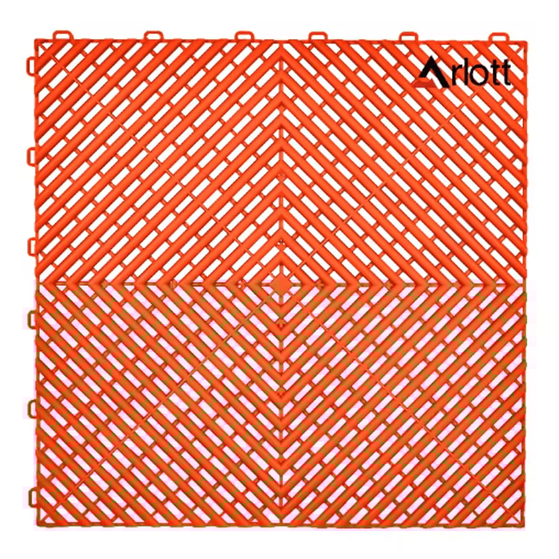 40by40 Interlocking Garage Floor Tiles Modular Drainage Car Wash Flooring 4