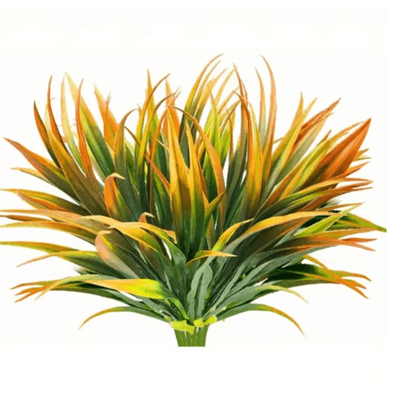 UV Resistant Artificial Plants Set Outdoor Tropical Tall Grass Shrubs Decor 4