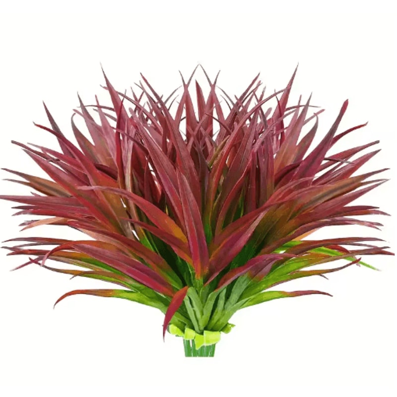 UV Resistant Artificial Plants Set Outdoor Tropical Tall Grass Shrubs Decor 5