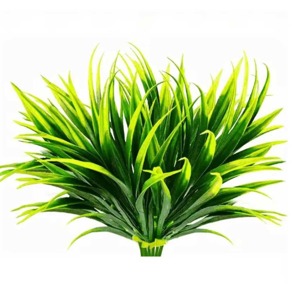 UV Resistant Artificial Plants Set Outdoor Tropical Tall Grass Shrubs Decor 7