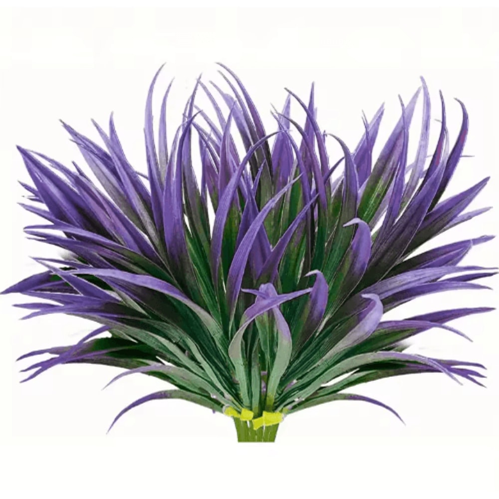 UV Resistant Artificial Plants Set Outdoor Tropical Tall Grass Shrubs Decor 9