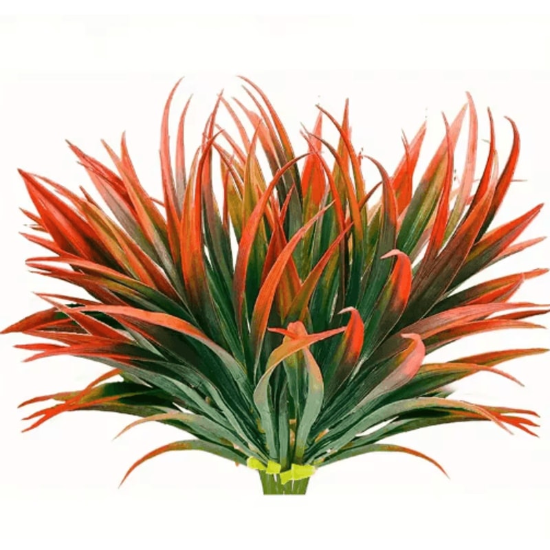 UV Resistant Artificial Plants Set Outdoor Tropical Tall Grass Shrubs Decor 11