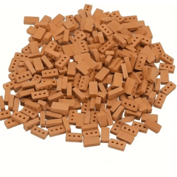 100pcs mini clay brick set diy miniature building kit for crafts & displays