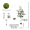 Tall Artificial Olive Tree Branch Minimalist Faux Plant For Modern Home Decor 3