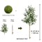 Tall Artificial Olive Tree Branch Minimalist Faux Plant For Modern Home Decor 7