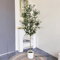 Tall Artificial Olive Tree Branch Minimalist Faux Plant For Modern Home Decor 9