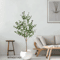 Tall Artificial Olive Tree Branch Minimalist Faux Plant For Modern Home Decor 11