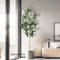 Tall Artificial Olive Tree Branch Minimalist Faux Plant For Modern Home Decor 0