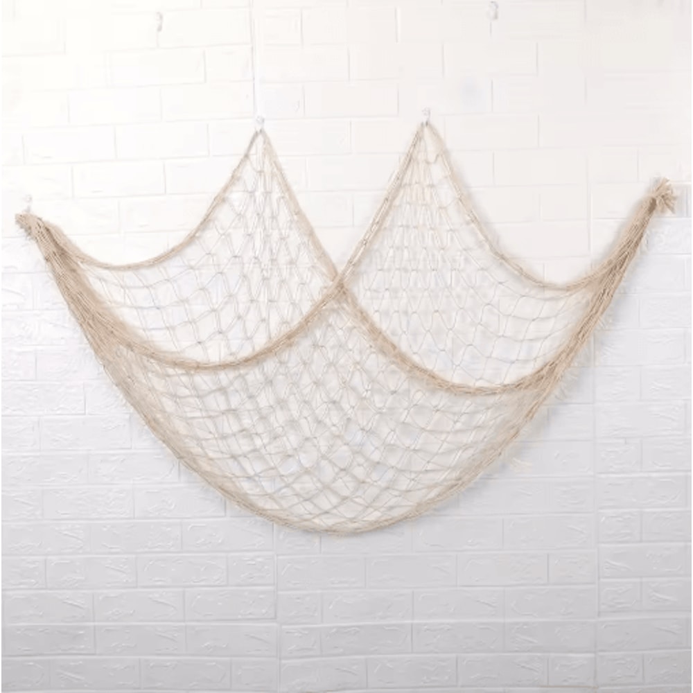 Nautical Fishing Net Wall Decor Hawaiian Ocean Theme Party Home Decoration 5