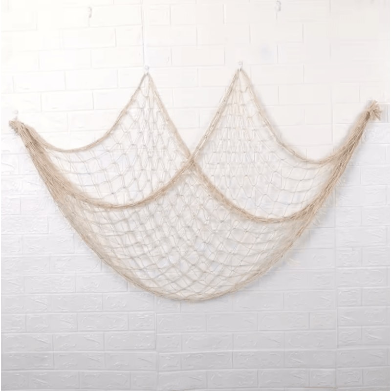 Nautical Fishing Net Wall Decor Hawaiian Ocean Theme Party Home Decoration 5