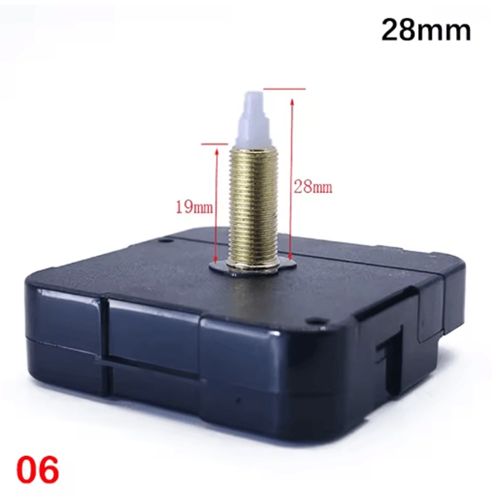 Silent Quartz Clock Mechanism Kit Long Shaft DIY Wall Clock Movement 2