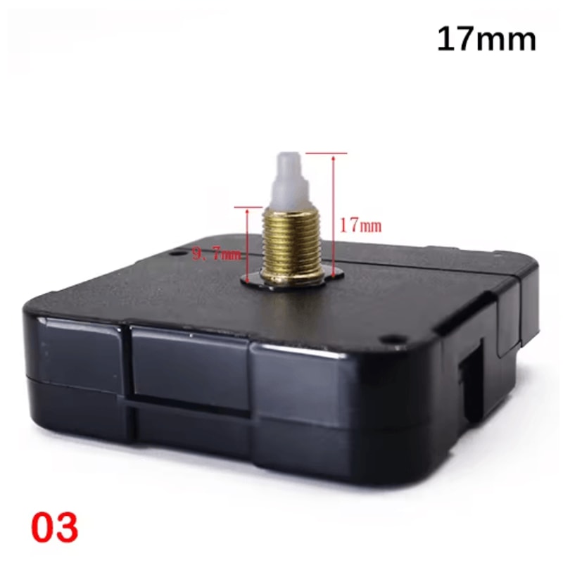 Silent Quartz Clock Mechanism Kit Long Shaft DIY Wall Clock Movement 3