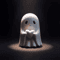 Funny Middle Finger Ghost Figurine Cute Halloween Tabletop Decor 3