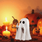 Funny Middle Finger Ghost Figurine Cute Halloween Tabletop Decor 0