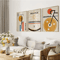 Bauhaus Bicycle Canvas Poster Set Mid Century Modern Wall Art 3PCS 5
