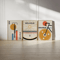 Bauhaus Bicycle Canvas Poster Set Mid Century Modern Wall Art 3PCS 6