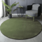 Round Coral Velvet Plush Rug Soft Kids Play Modern Living Room Carpe 3