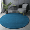 Round Coral Velvet Plush Rug Soft Kids Play Modern Living Room Carpe 4