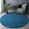 Round Coral Velvet Plush Rug Soft Kids Play Modern Living Room Carpe 4