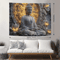 Spiritual Buddha Lotus Tapestry Boho Wall Hanging For Living Room Bedroom 6