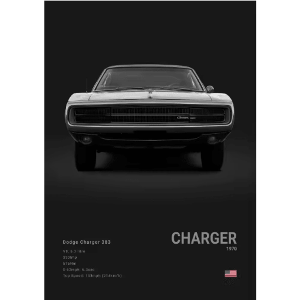 Dodge Challenger SRT Hellcat Redeye Canvas Poster Muscle Car Wall Art Print 4