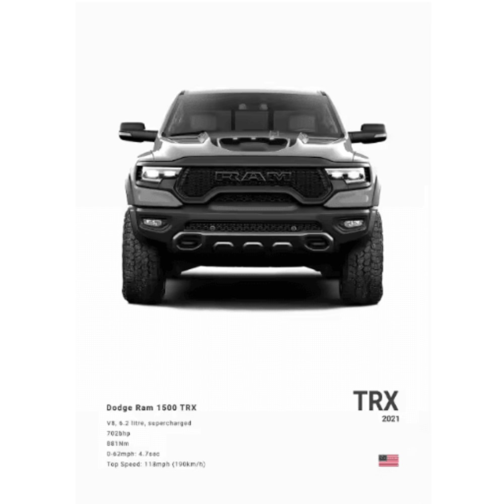 Dodge Challenger SRT Hellcat Redeye Canvas Poster Muscle Car Wall Art Print 5