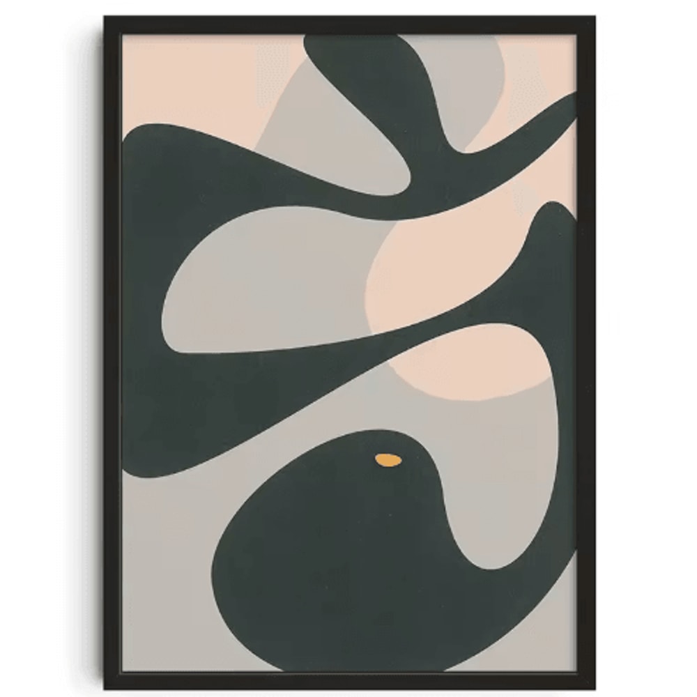 Mid Century Abstract Japanese Canvas Prints Vintage Minimalist Wall Art Set 13