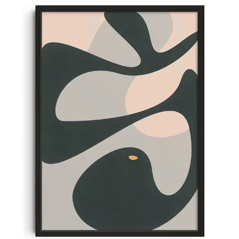 Mid Century Abstract Japanese Canvas Prints Vintage Minimalist Wall Art Set 13