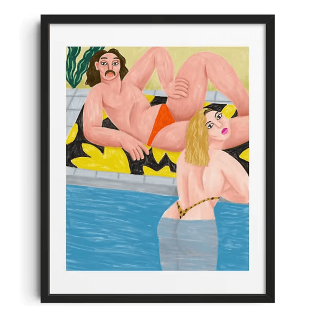 Mid Century Abstract Japanese Canvas Prints Vintage Minimalist Wall Art Set 8