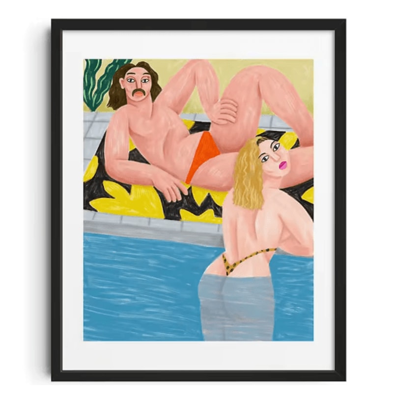 Mid Century Abstract Japanese Canvas Prints Vintage Minimalist Wall Art Set 8