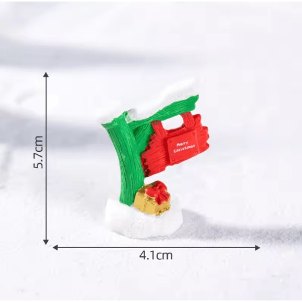 Miniature Road Sign Fairy Garden Decor DIY Micro Landscape Dollhouse Accessories Set 6