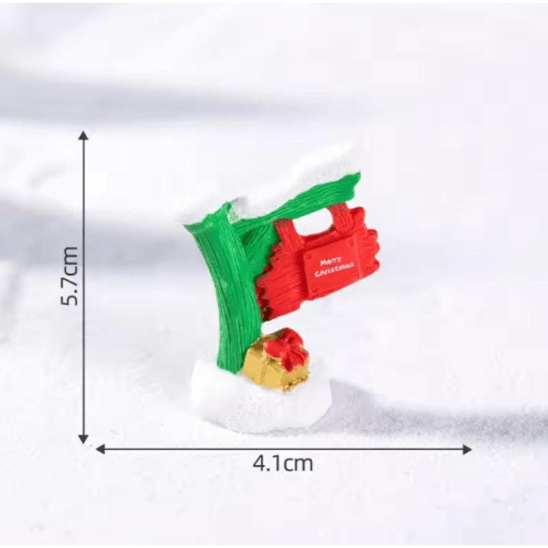 Miniature Road Sign Fairy Garden Decor DIY Micro Landscape Dollhouse Accessories Set 6