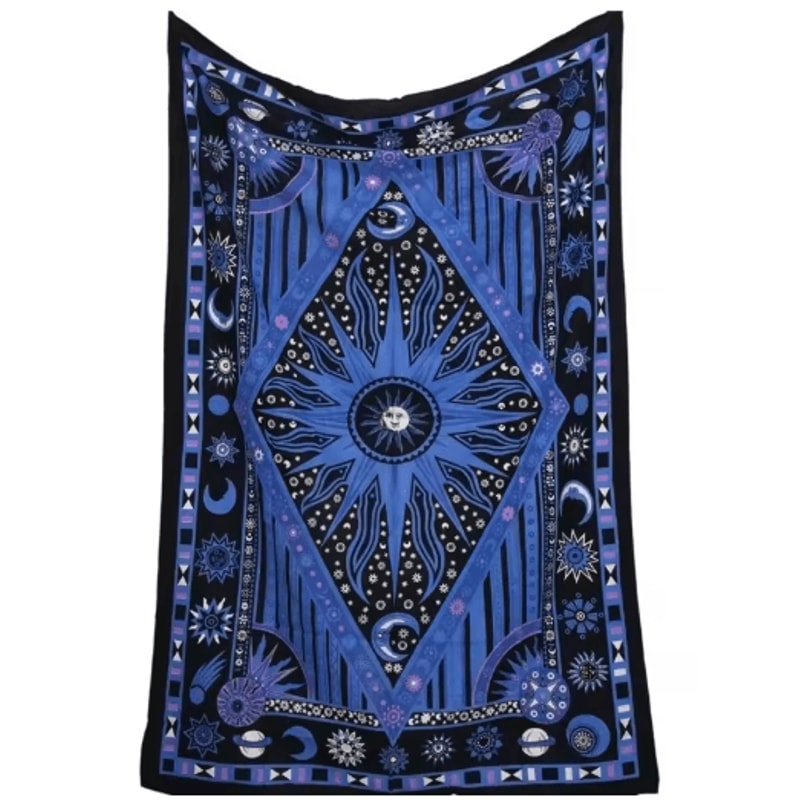 Indian Mandala Tarot Tapestry Bohemian Hippie Wall Hanging For Aesthetic Room Decor 1