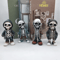 Cool Skeleton Figurine Mini Skull Resin Statue For Gothic Halloween Tabletop Decor 0